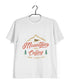 Wanderlust Travel Travel The Mountains are Calling Custom Printed Graphic Design T-Shirt for Women